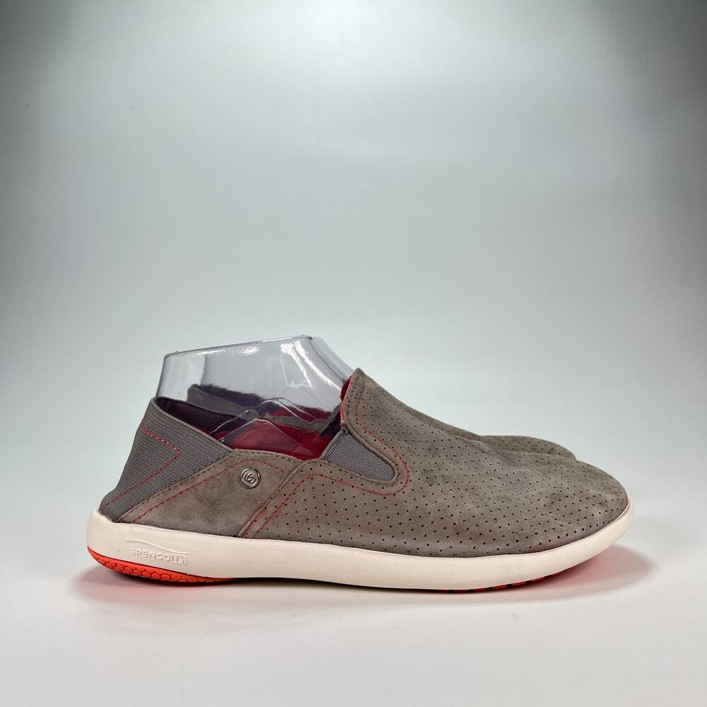 Spenco Siesta Gray Suede Leather Comfort Slip On Convert Shoes Women’s Size 7.5